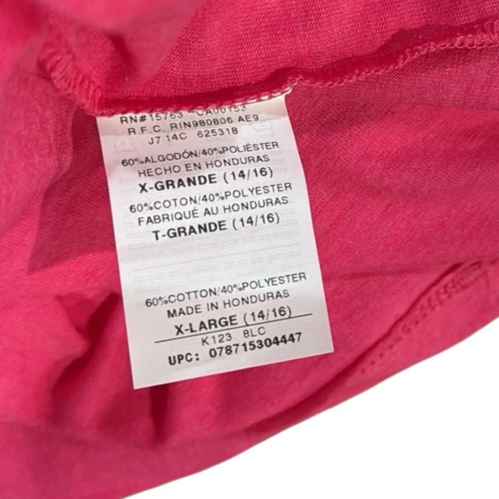 NWT Hanes Pink Long Sleeve Tee